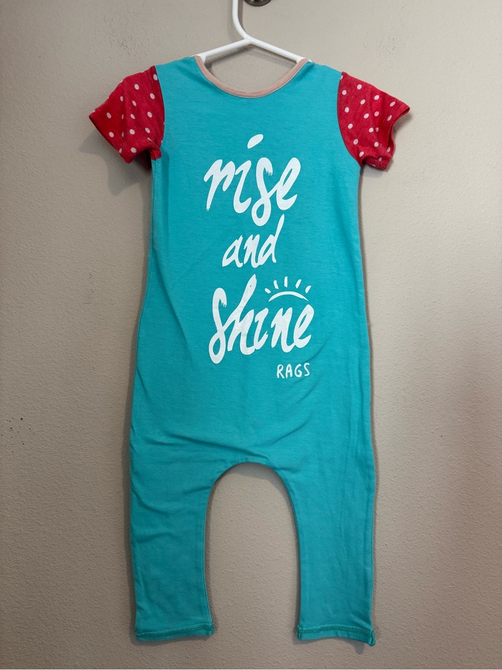 Rags Blue Red Polkadot Romper